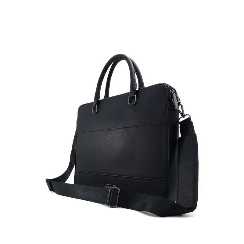 Aldo Prysien Men's Laptop Bag - Black/Black