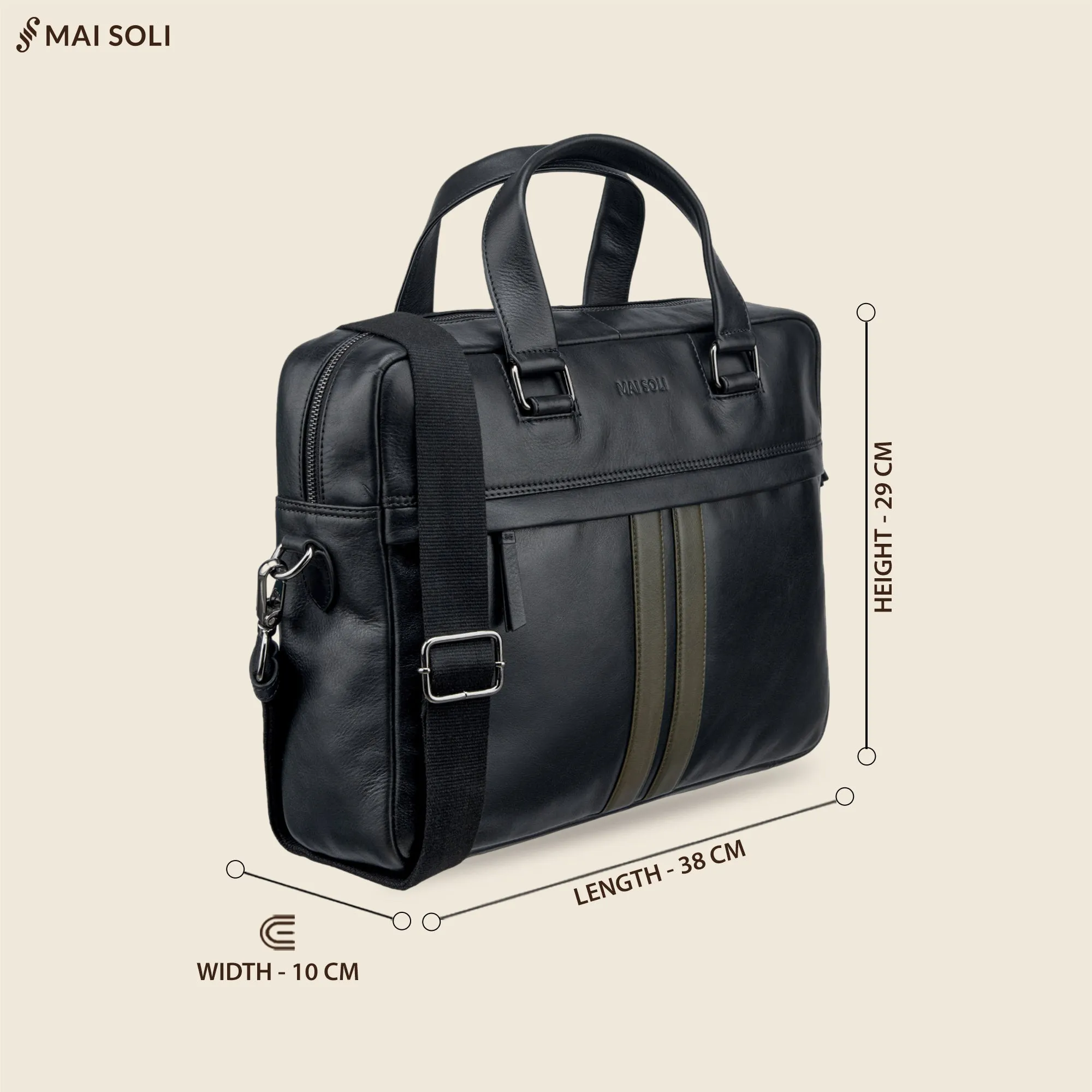 Alpha Laptop Bag - Black