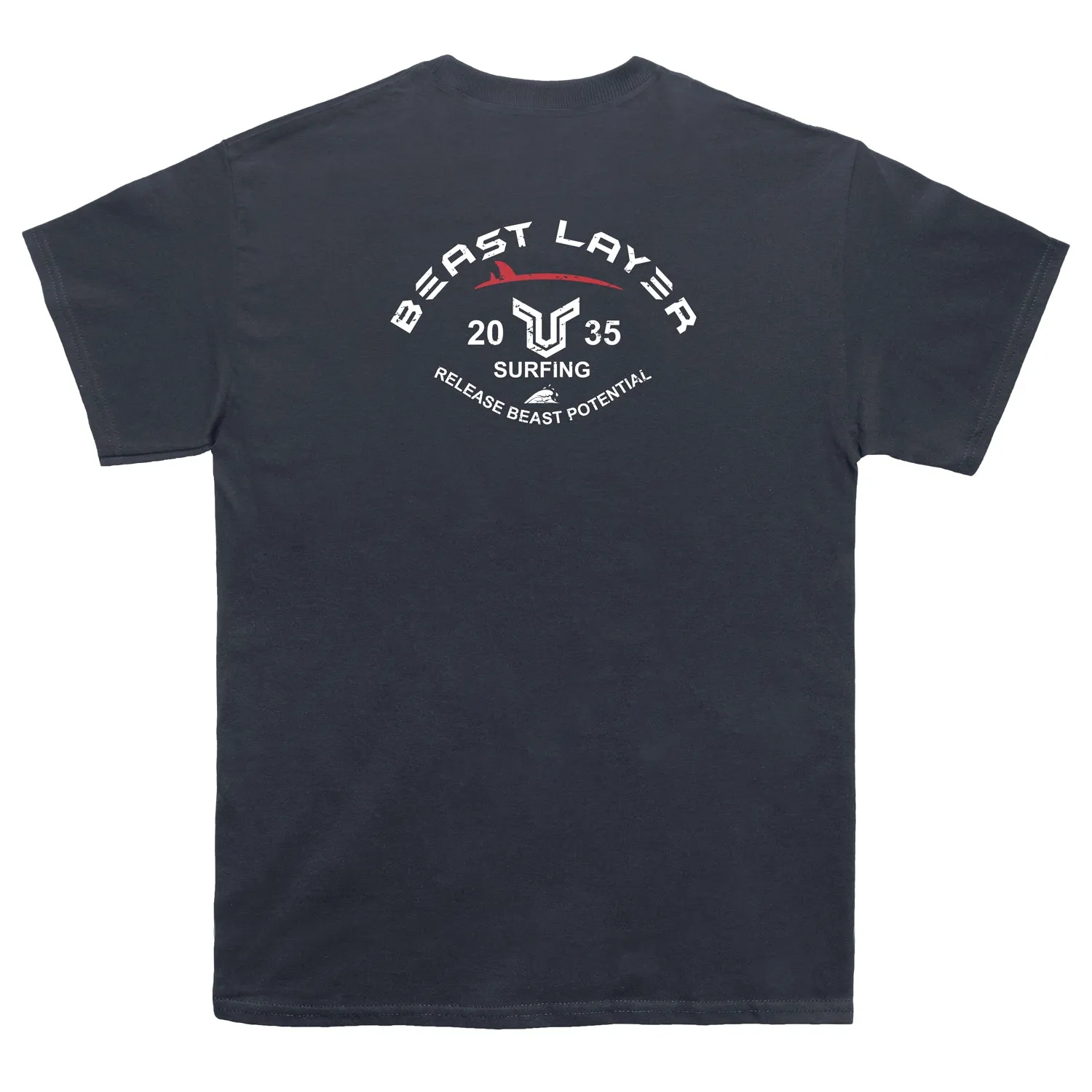Beast Mountain and Sea Tee - Grey