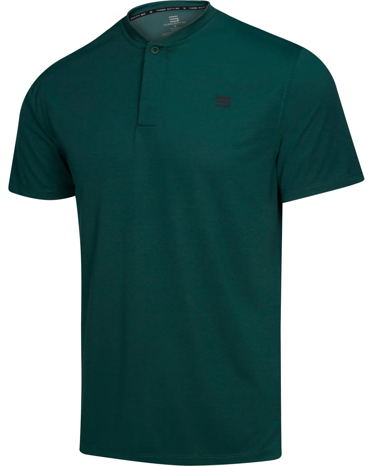 Extreme Deals - Men's Solid Collarless Golf Polo