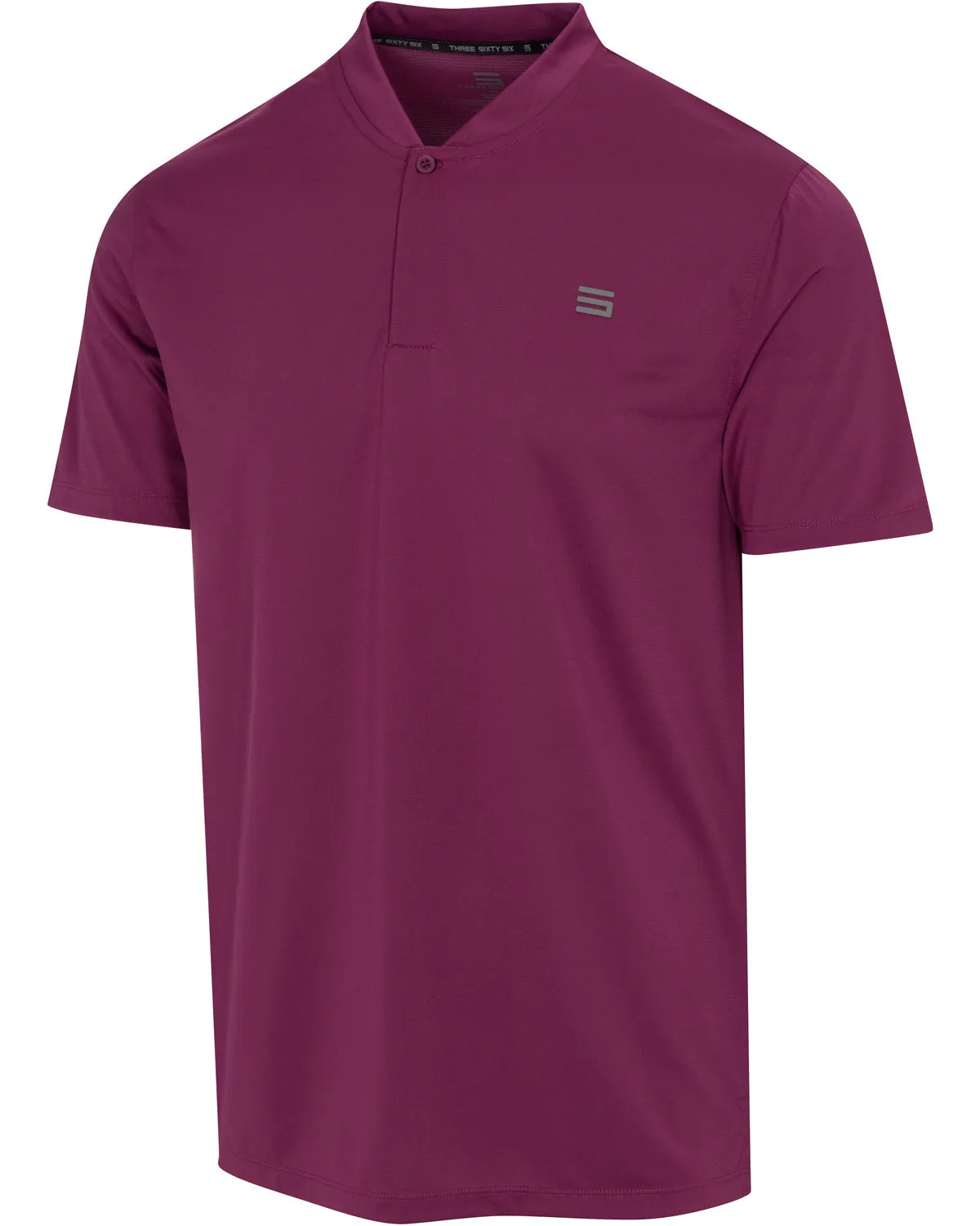 Extreme Deals - Men's Solid Collarless Golf Polo