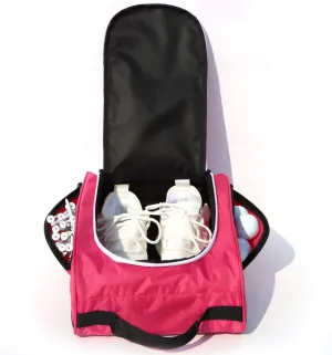 Free returns Bag Prompt response Golf Golf Bag and Shoe Women，Zippered Accessories(Red) Glove, Pockets Tees with Other 3 Carrier Golf and Balls, Golf Ventilation for External Shoe for Golf