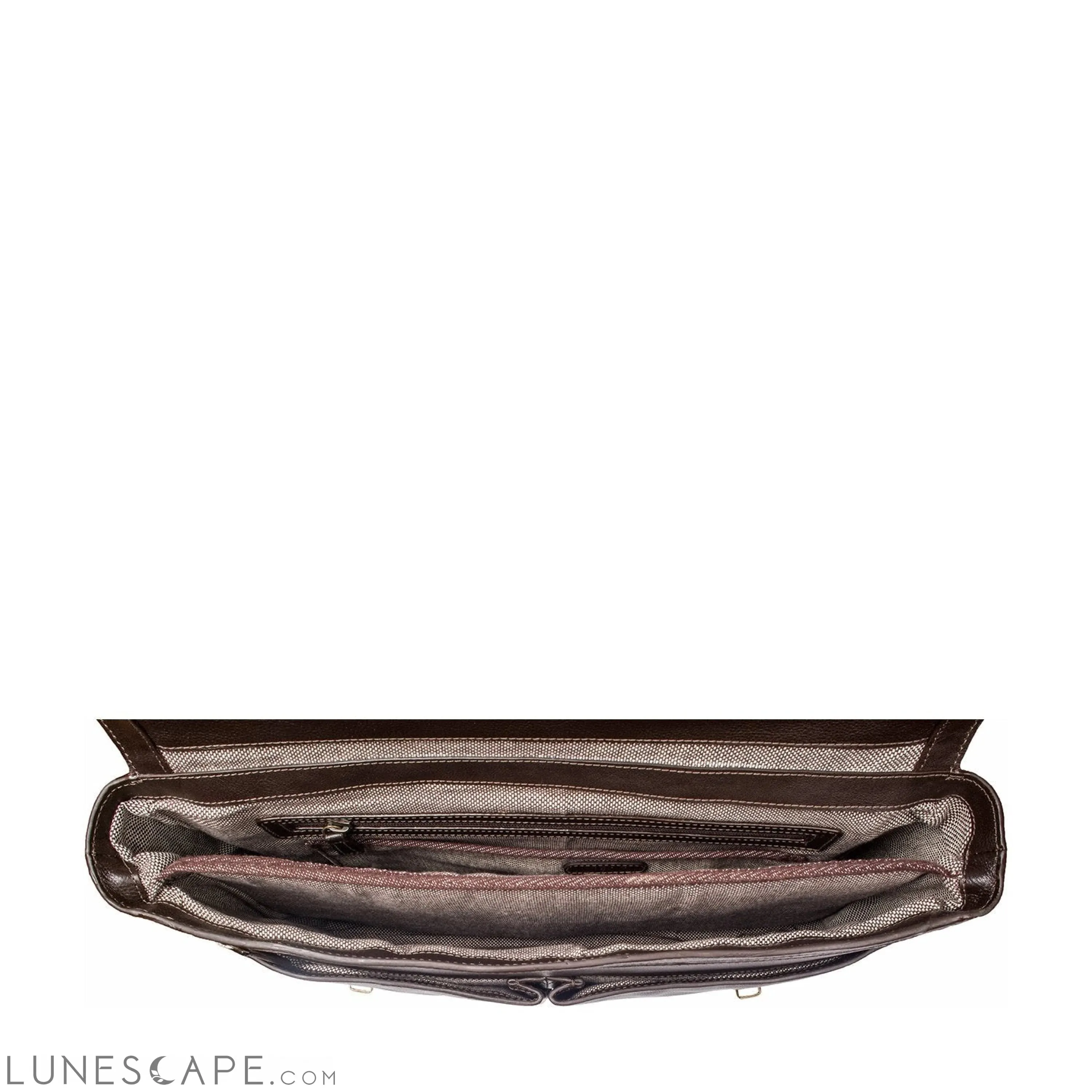 Hawkins Leather 15" Laptop Compatible Briefcase Work Bag