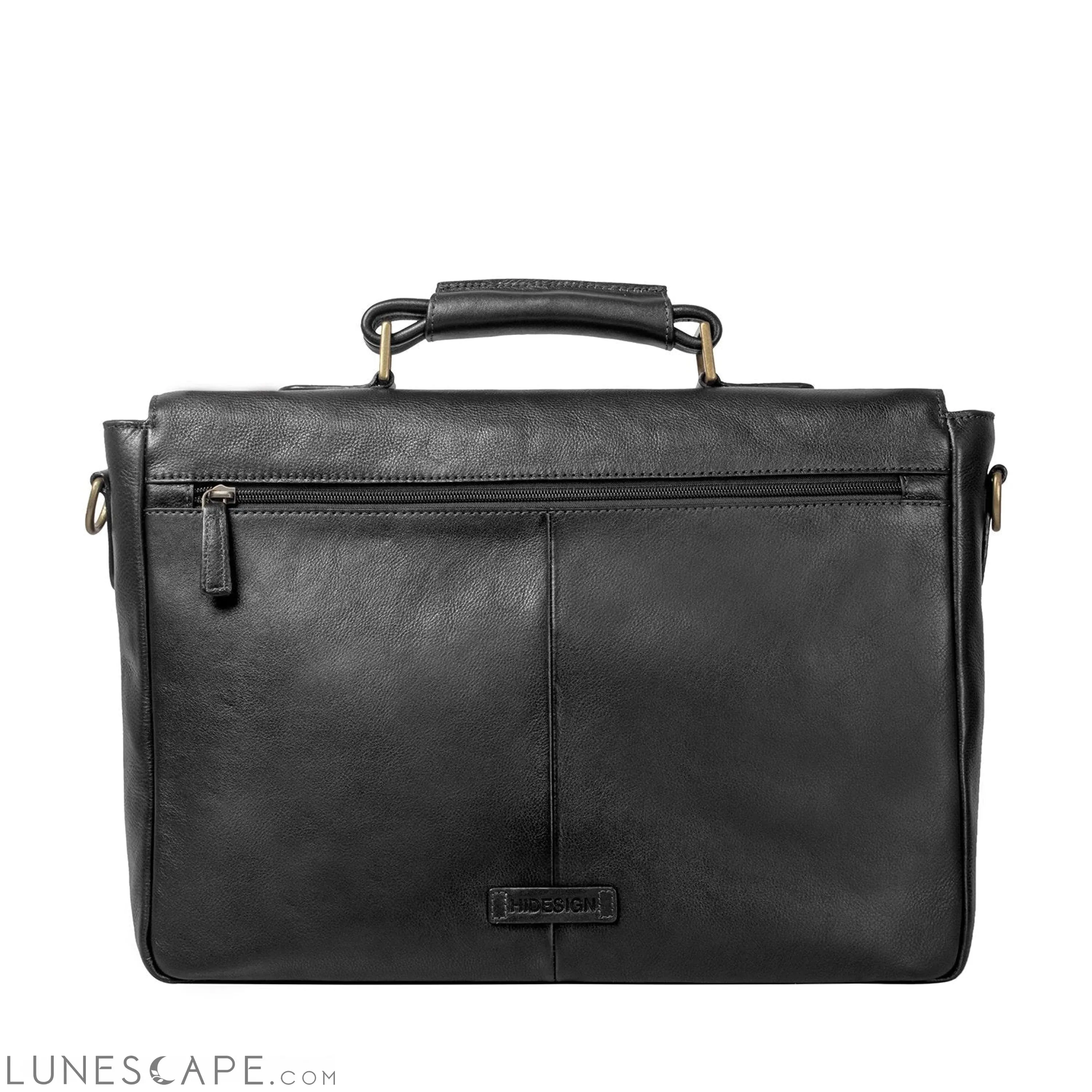 Hawkins Leather 15" Laptop Compatible Briefcase Work Bag