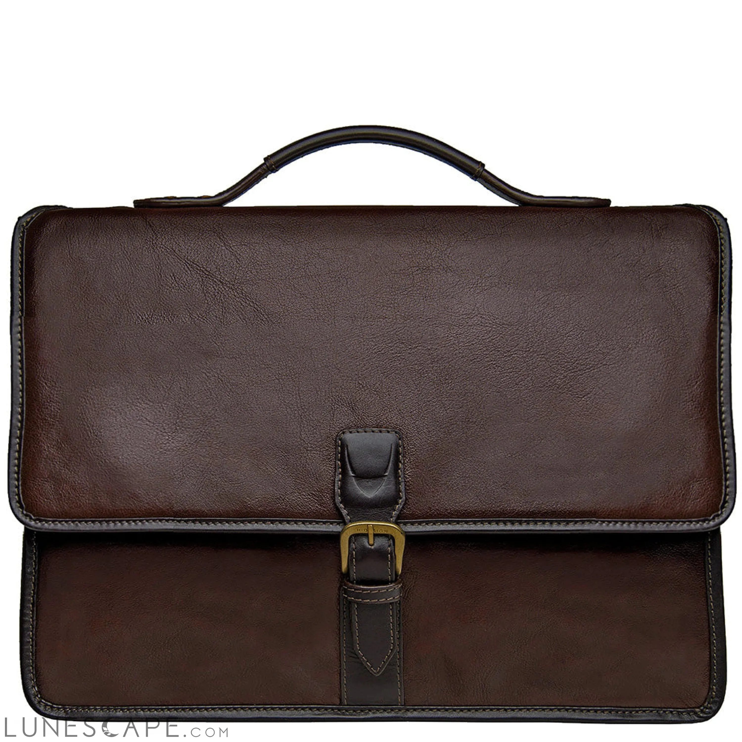 Hidesign Harrison Buffalo Leather Laptop Briefcase