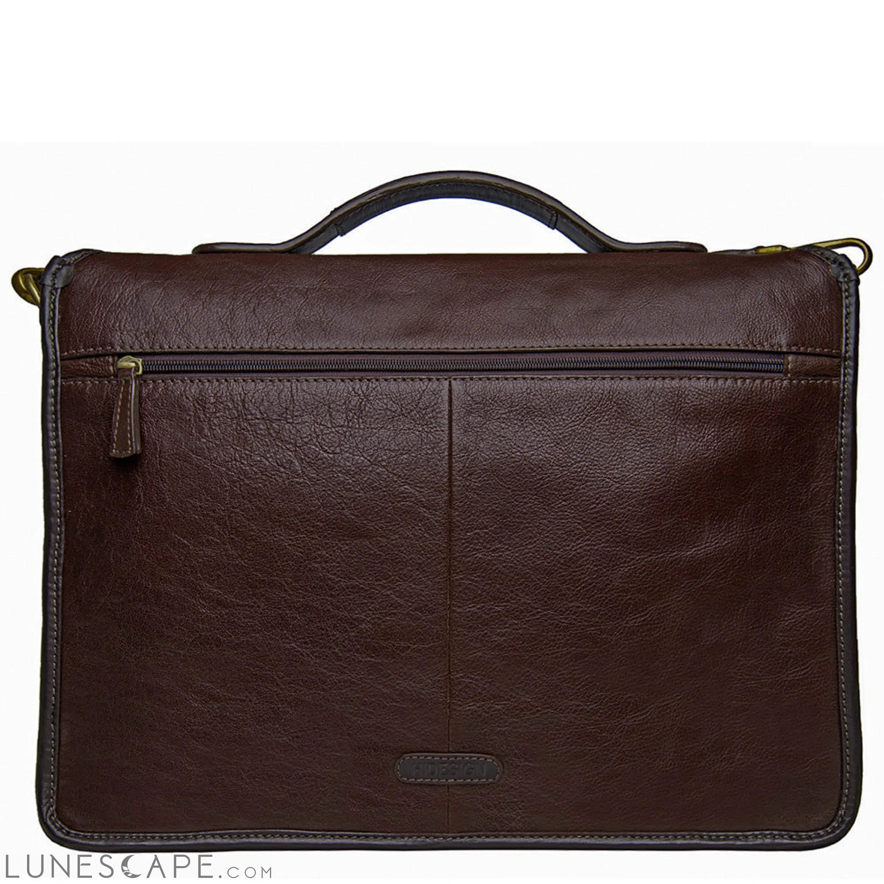 Hidesign Harrison Buffalo Leather Laptop Briefcase