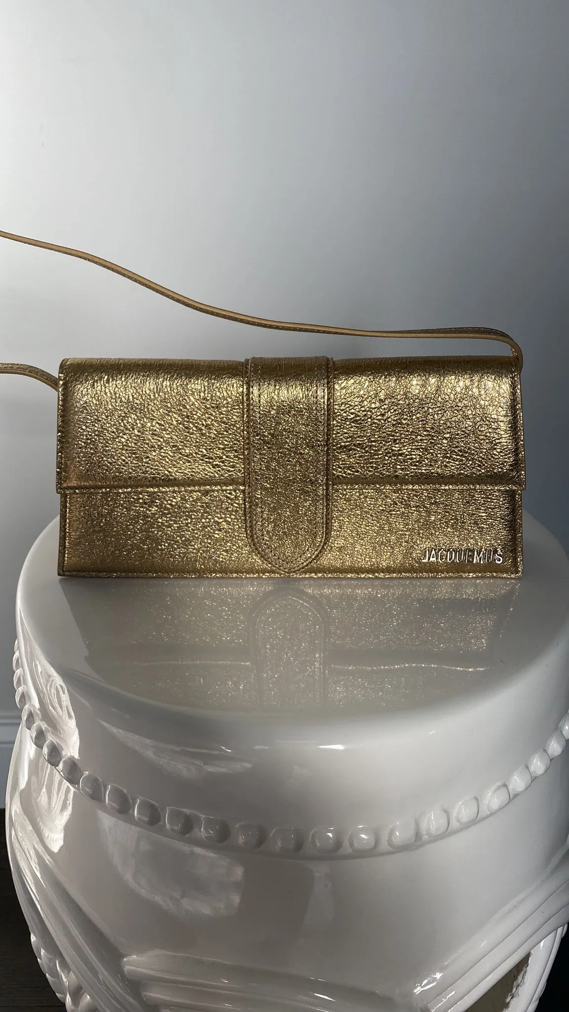 Jacquemus Gold Long Bambino Bag