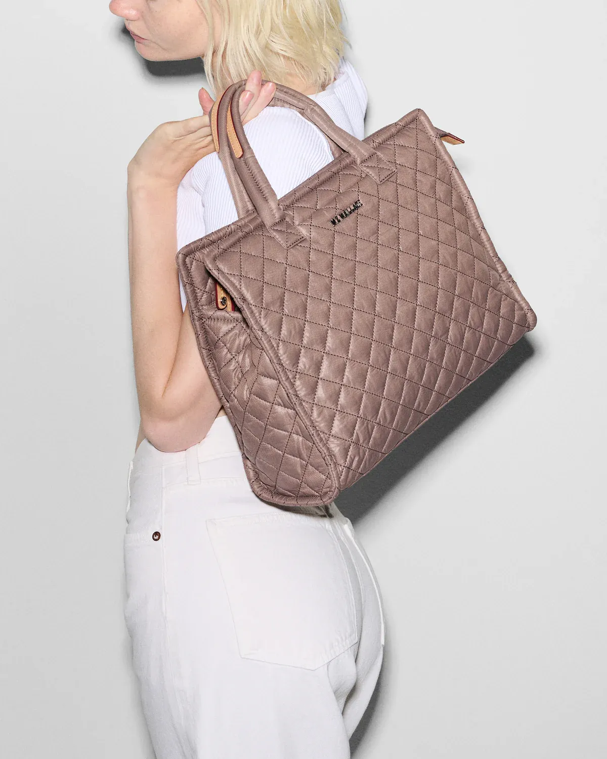 Medium Metro Box Tote | Mauve