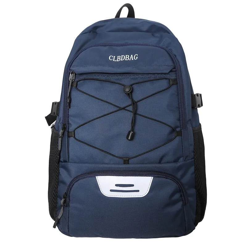Men's Computer Korean Fashionable Night Reflective Large Backpacks