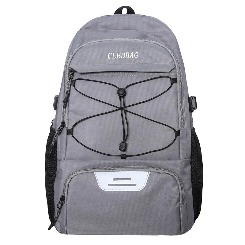 Men's Computer Korean Fashionable Night Reflective Large Backpacks