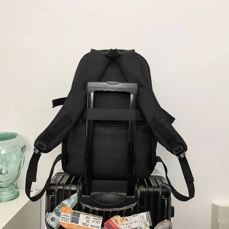 Men's Computer Korean Fashionable Night Reflective Large Backpacks