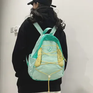 Men's Female Minority Design Contrast Color Versatile Backpacks