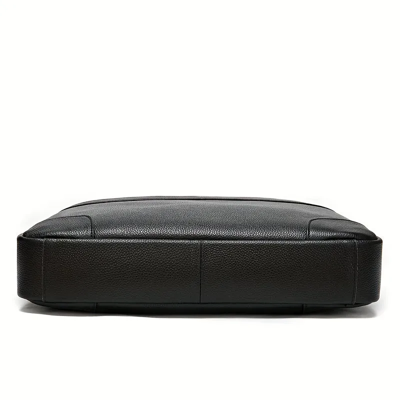Men's Leather Laptop Tote Bag Shoulder Bag