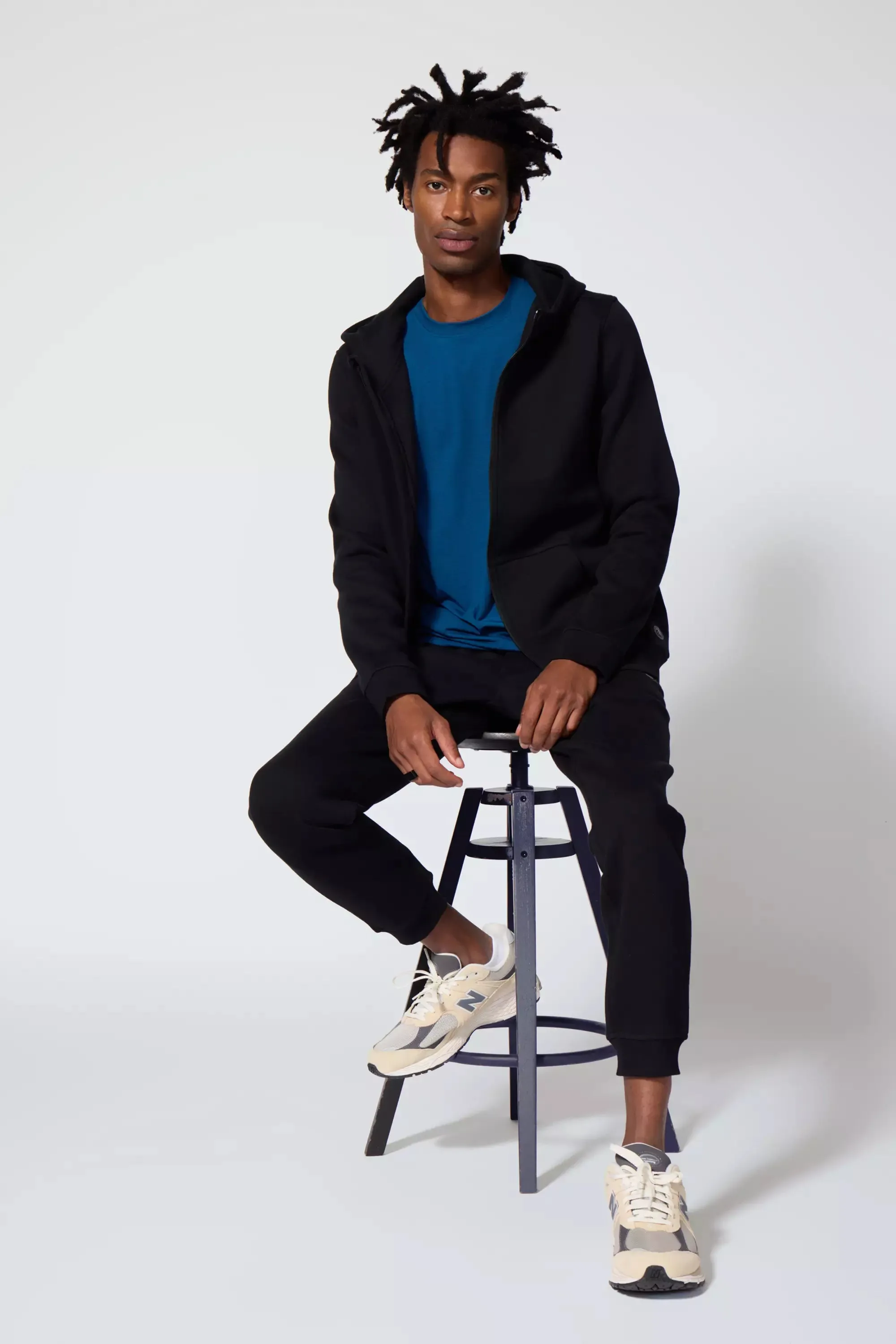 Men's Luxefleece Zip-Up Hoodie - Black