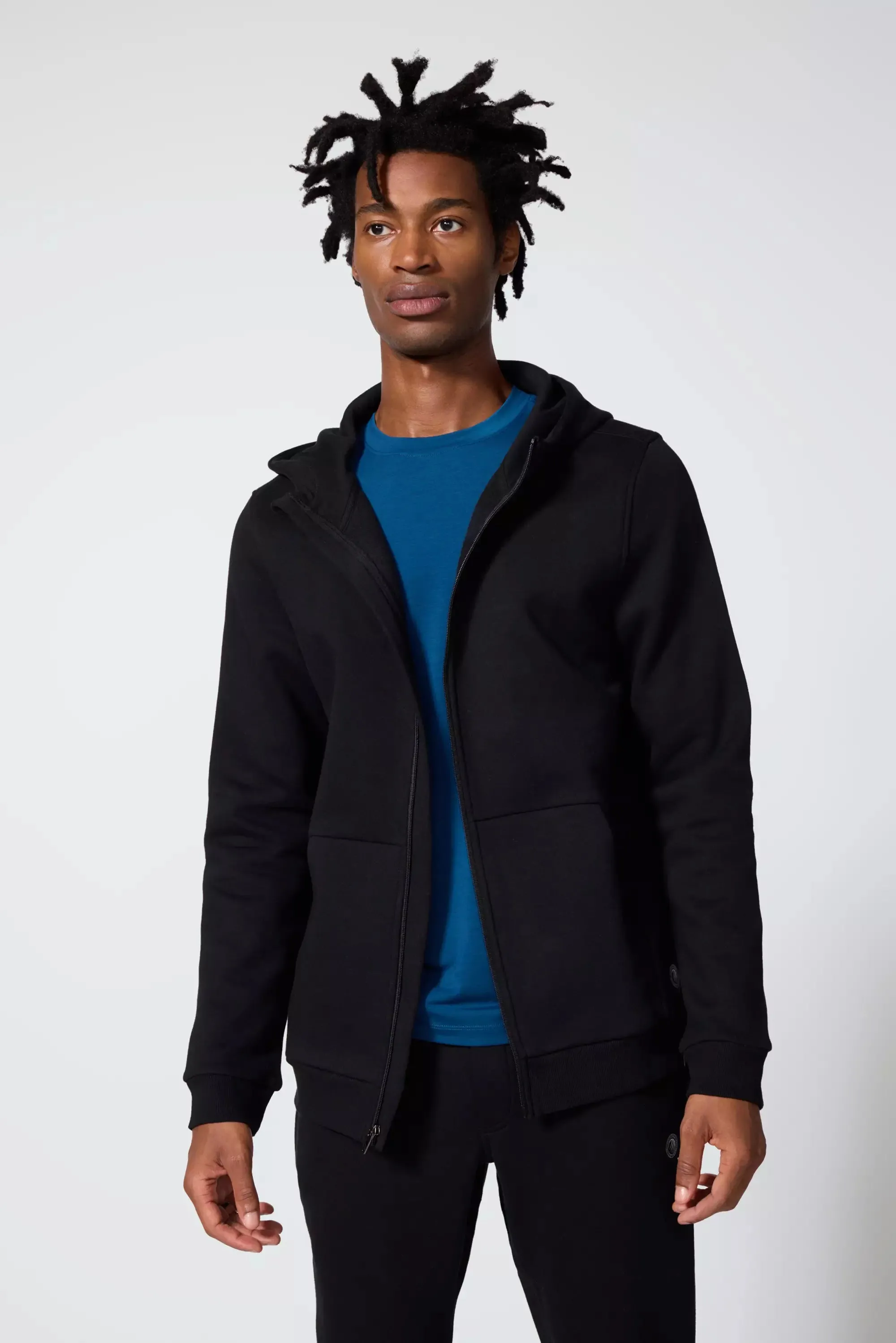 Men's Luxefleece Zip-Up Hoodie - Black