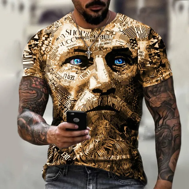 Men's T-shirt gentleman style design