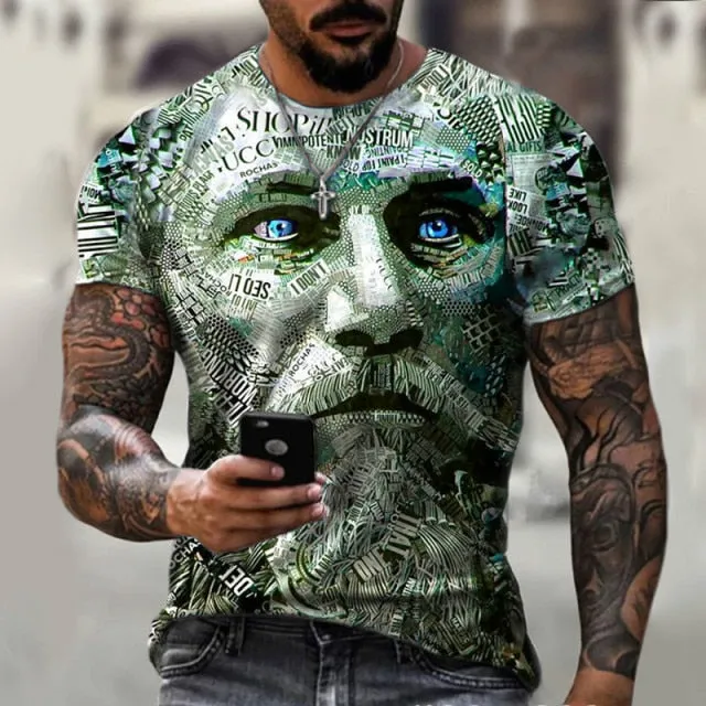 Men's T-shirt gentleman style design