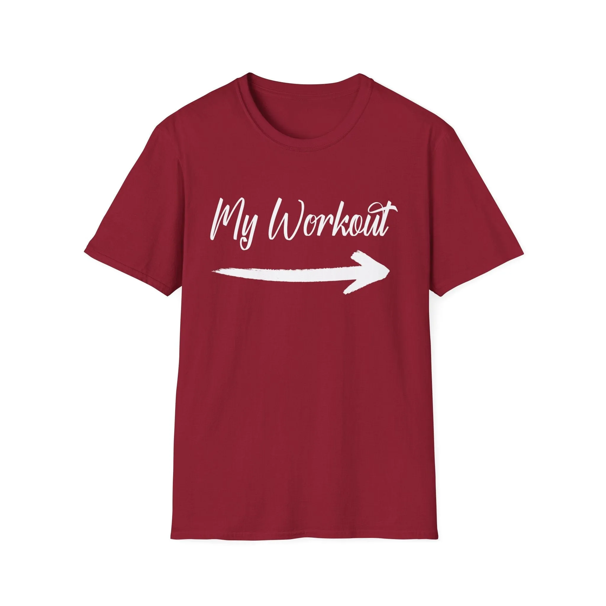 My Workout Maroon Deluxe Tee (Unisex)