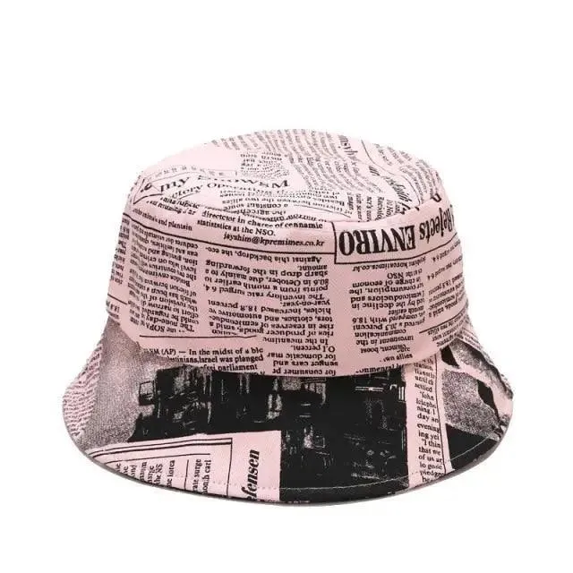 New Trendy Summer Bucket Hats For Women Men's Panama Hat Double-sided Panama Sun Fishing Hat Fisherman Cap for Boys/Girls