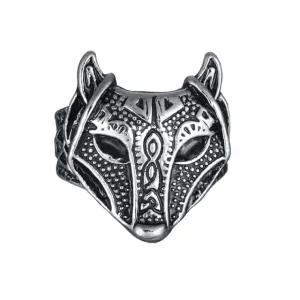 Nordic Viking Wolf  Ring
