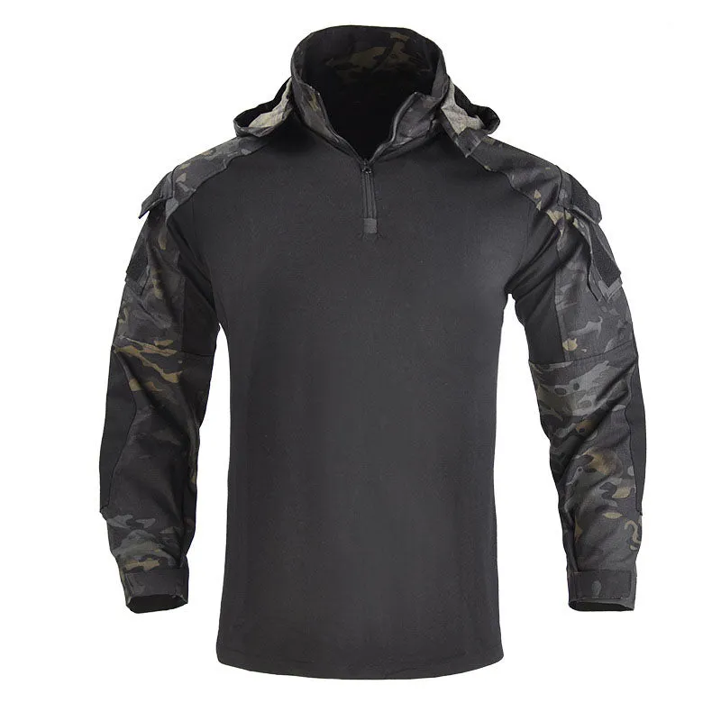 Outdoor Cool Hooded Long Sleeve Men's T-shirt