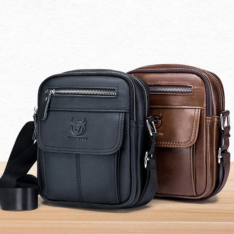 PU Leather Crossbody Bag for Men