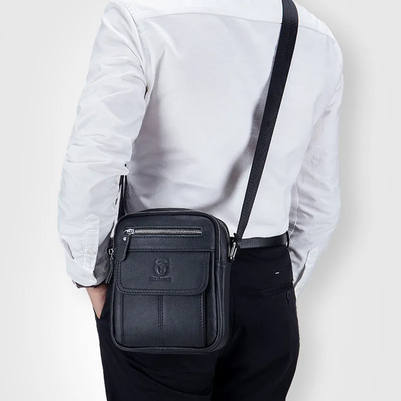 PU Leather Crossbody Bag for Men
