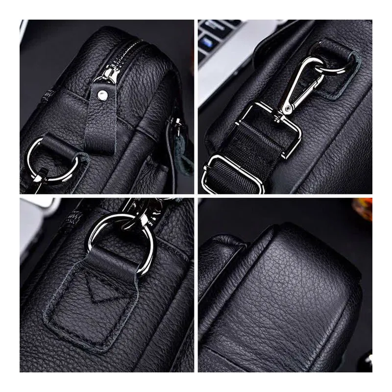 PU Leather Crossbody Bag for Men