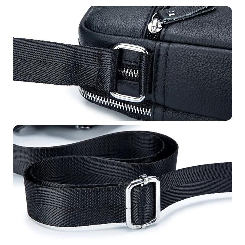PU Leather Crossbody Bag for Men