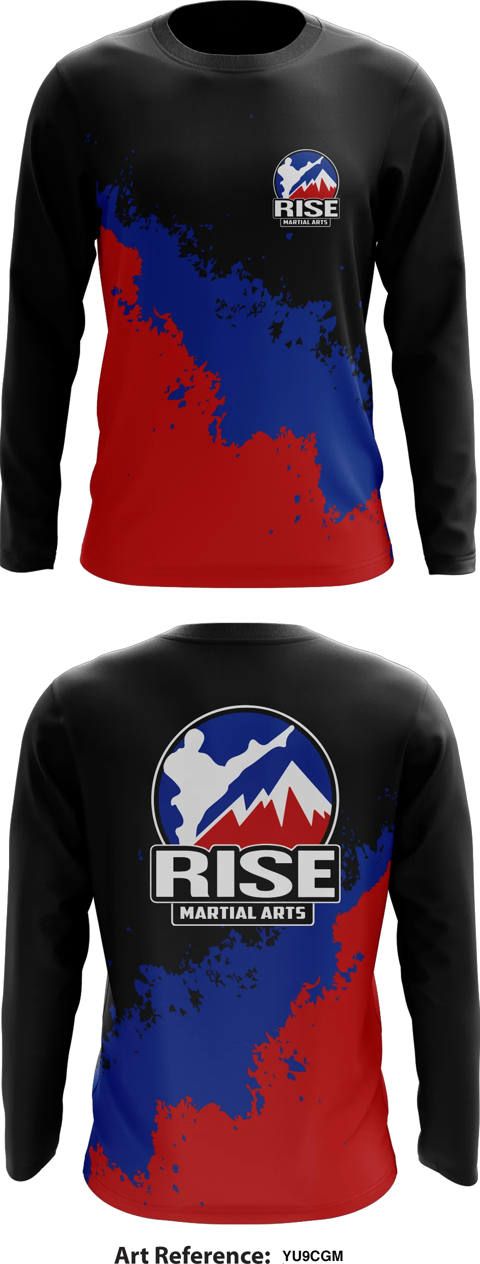 Rise Martial Arts Store 1  Core Men's LS Performance Tee - yu9cgm