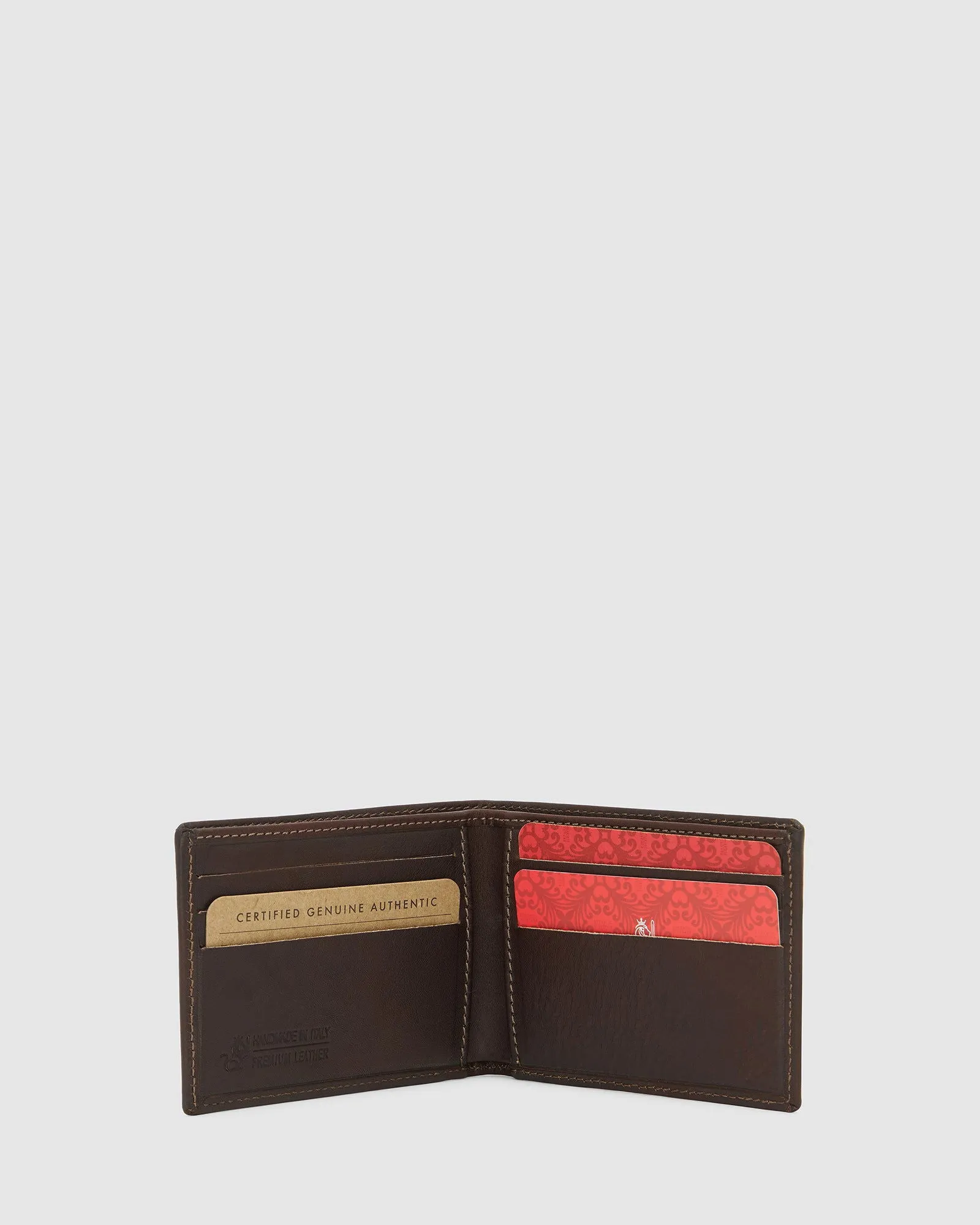 Rossini Brown - Small Bifold Leather Wallet