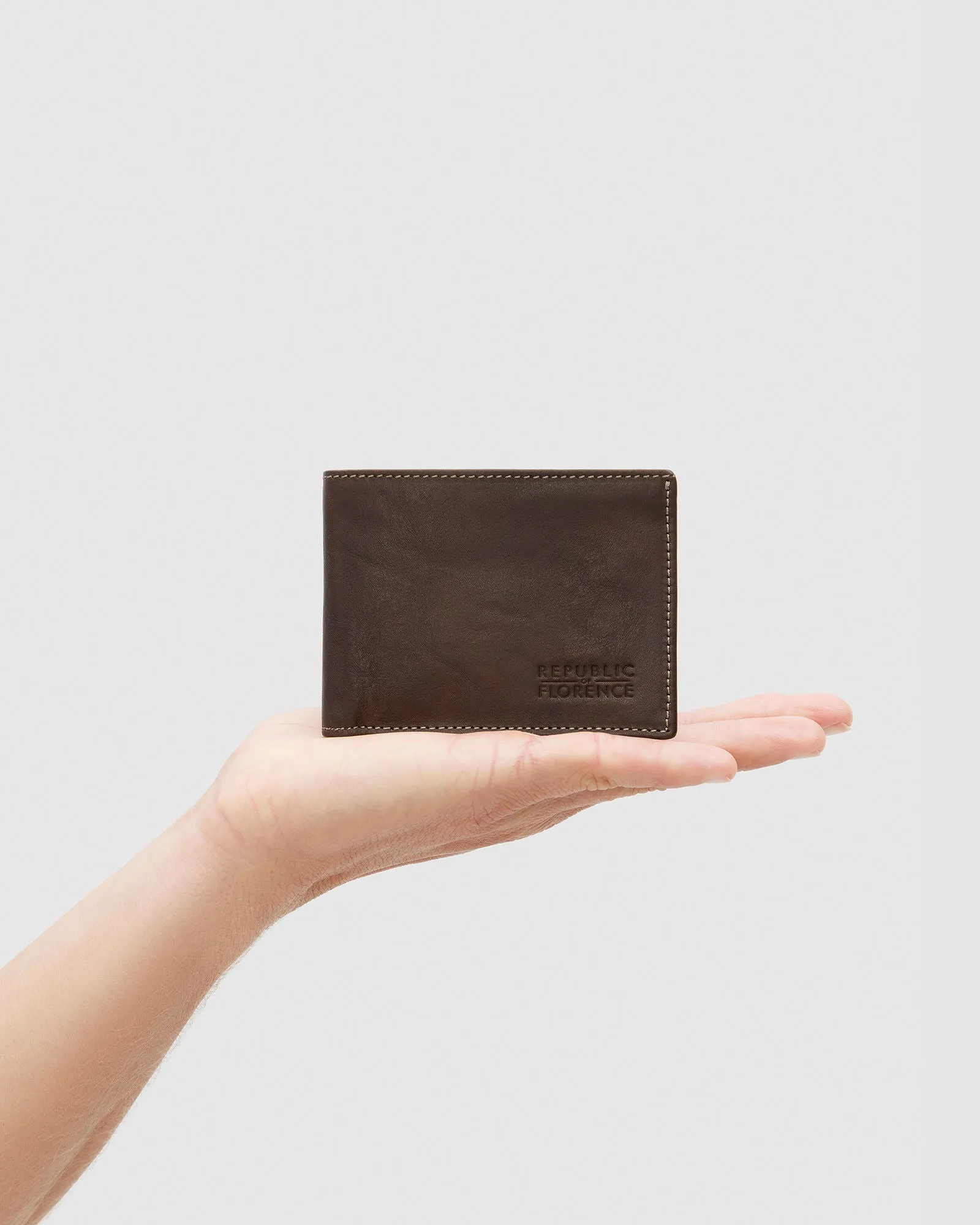 Rossini Brown - Small Bifold Leather Wallet