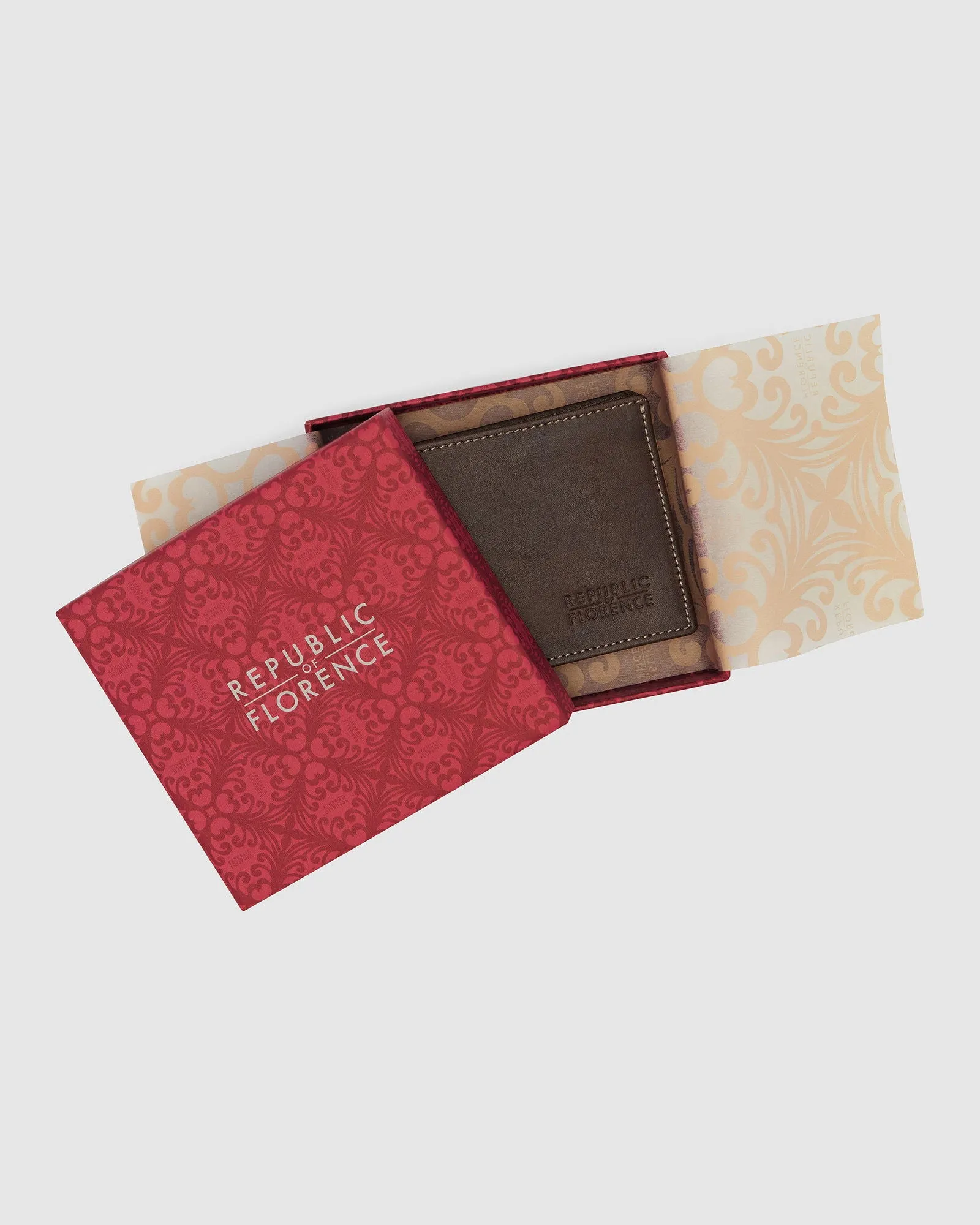 Rossini Brown - Small Bifold Leather Wallet