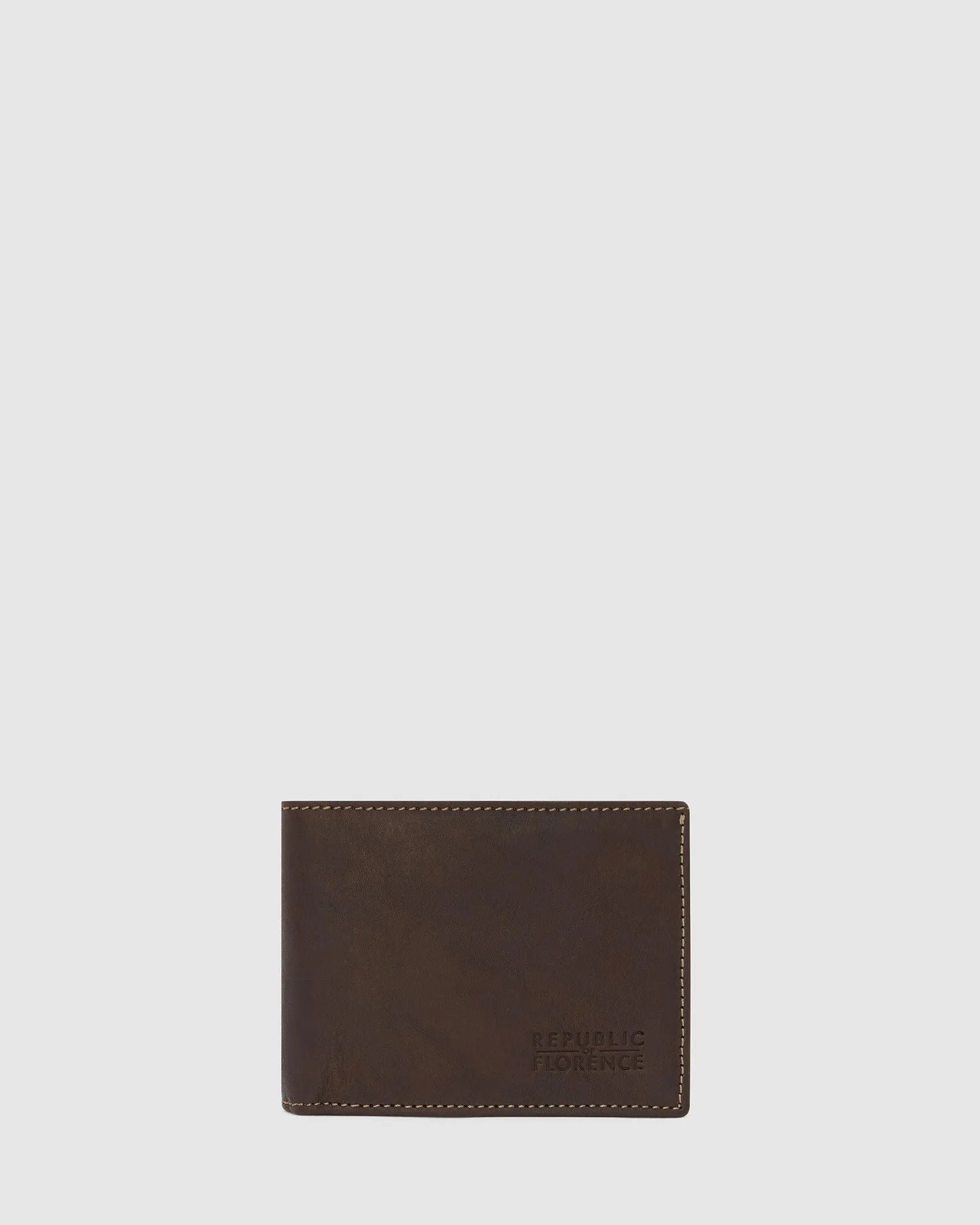Rossini Brown - Small Bifold Leather Wallet
