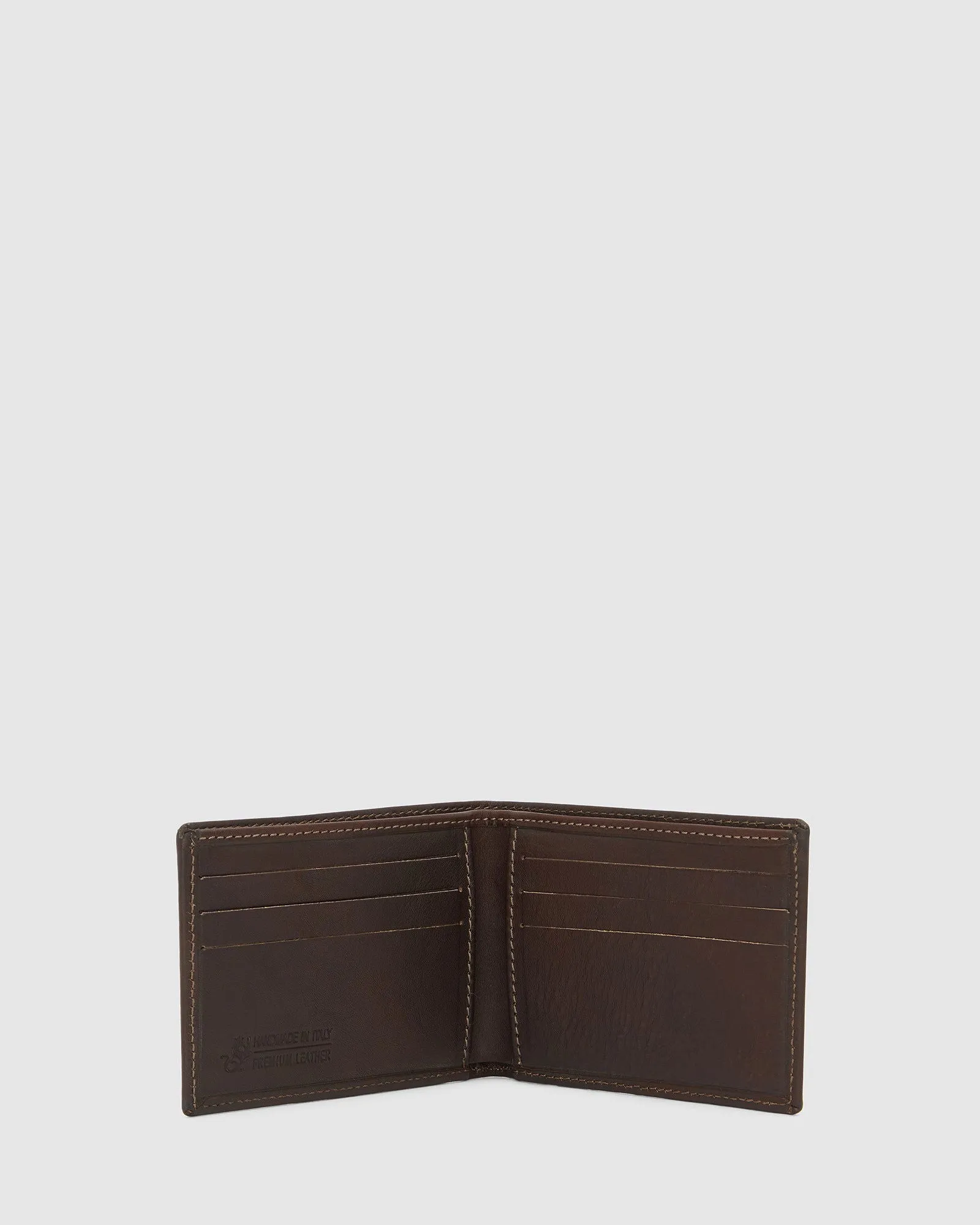 Rossini Brown - Small Bifold Leather Wallet