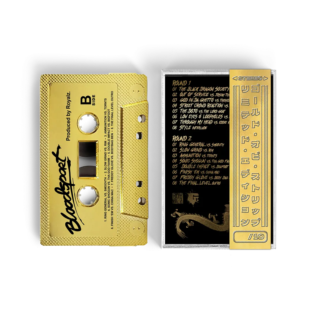 Royalz - Bloodsport (BarsOverBS GOLD Cassette Tape With Obi Strip) (ONE PER CUSTOMER)