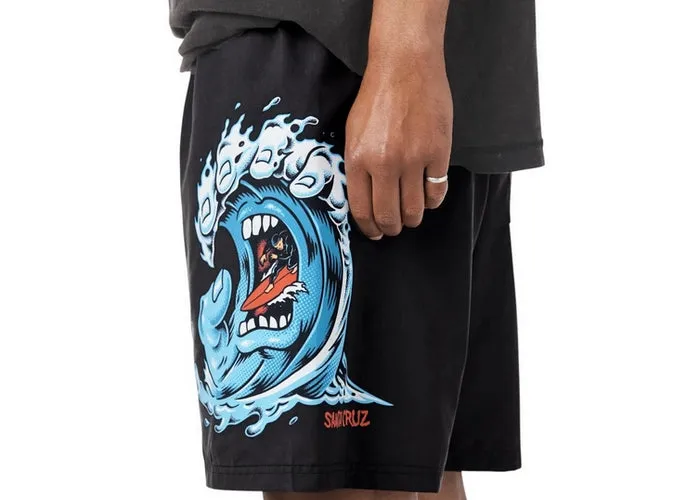 Santa Cruz Screaming Wave Boardshorts Black