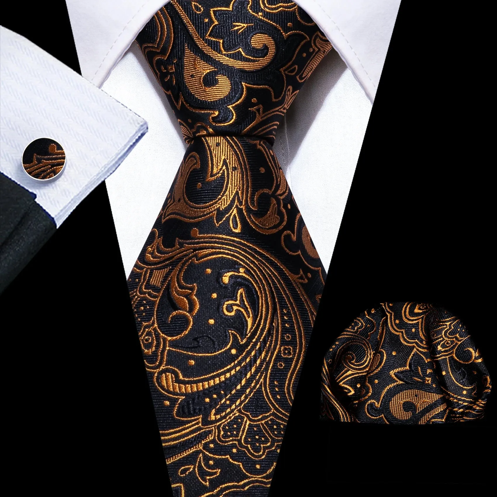 Solid Men Silk Necktie