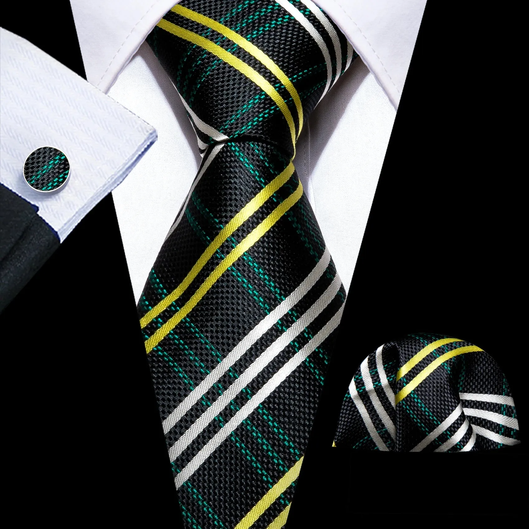 Solid Men Silk Necktie
