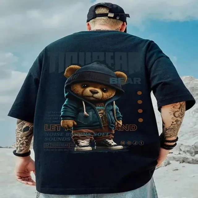 T-shirt with short sleeves in a casual hip-hop style