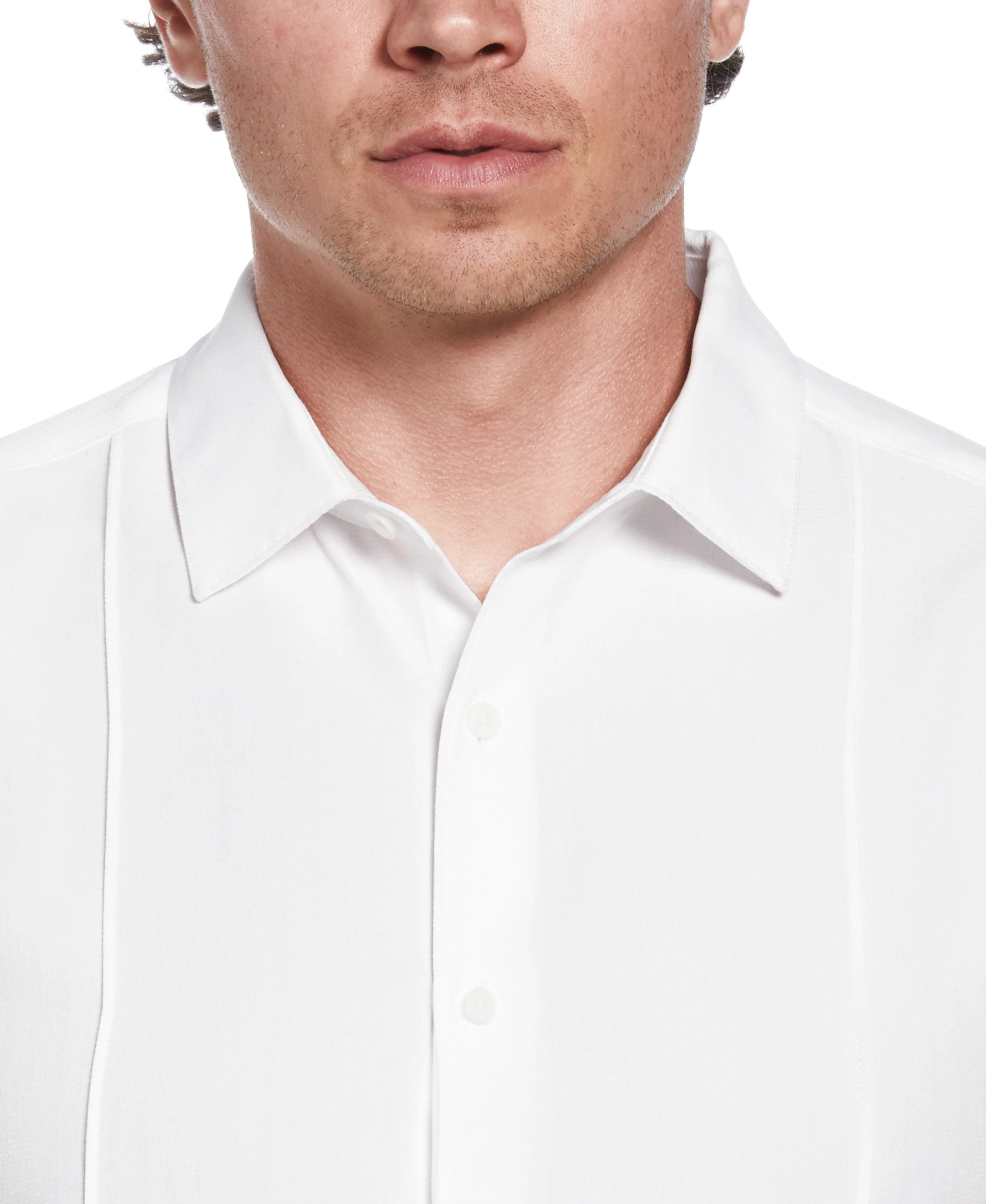 Textured One-Tuck Panel Shirt