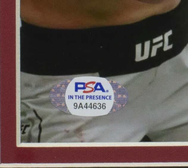 Valentina Bullet Shevchenko Signed Framed 8x10 UFC Photo PSA/DNA ITP