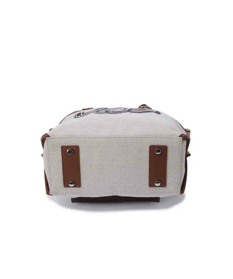 Vice Golf Atelier Pinstripe Boston Bag - Beige