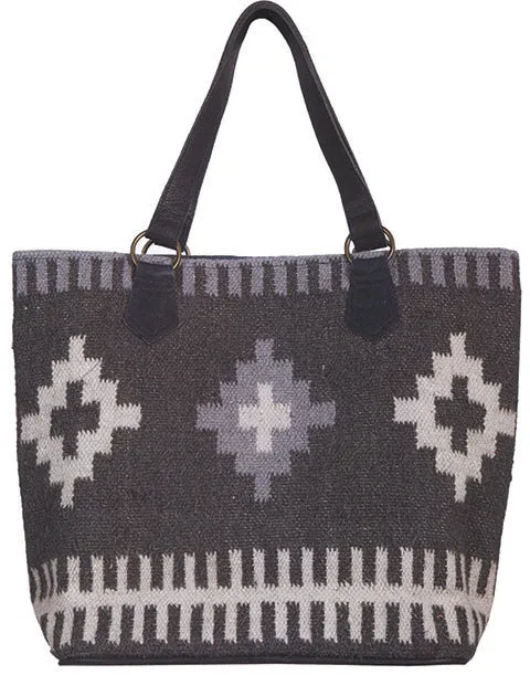 Western Shoulder Tote Geometric Aztec Print