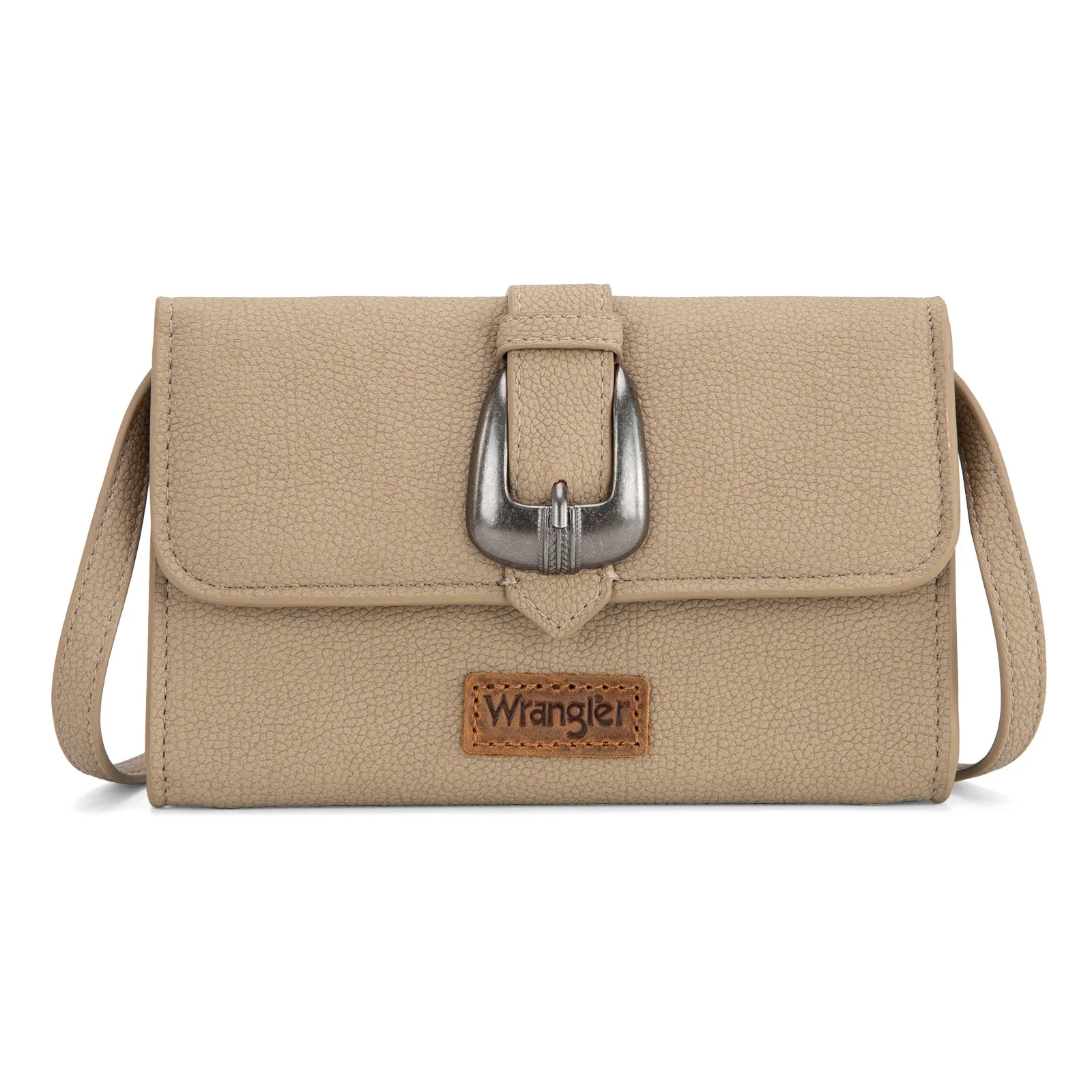 WG168-W012  Wrangler Buckle Wallet /Shoulder Bag/Crossbody- Tan
