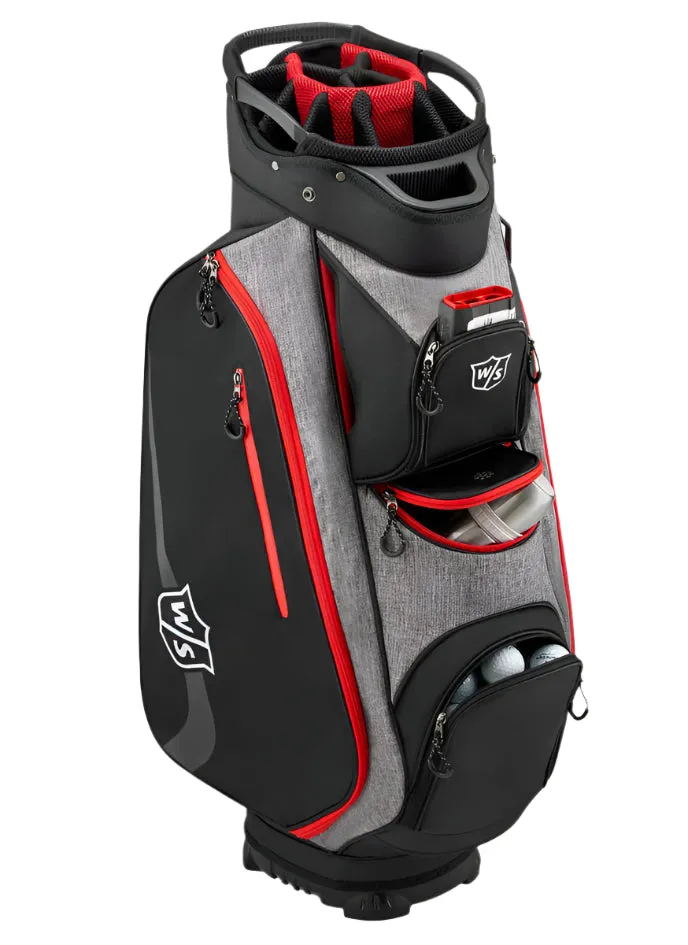 Wilson Mens Staff Xtra Golf Cart Bag Black